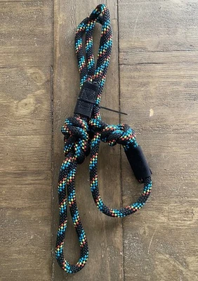 ¡4 pies HECHO EN EE. UU.! - CORREA K9 para perros - hecha a mano con cuerda de escalada estática de alta calidad Foto 1 de 4