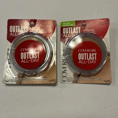 Covergirl Outlast All Day Matte Finishing Powder 11g 2PK --830 Light To Medium - Image 1 of 4