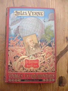 6453 Jules Verne Un capitaine de quinze ans Hetzel Portrait collé - Picture 1 of 12