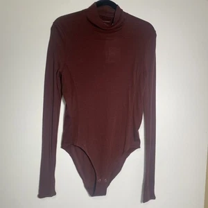 Icebreaker NWT Merino Queens Long Sleeve High Neck Bodysuit Size XL Espresso - Picture 1 of 11