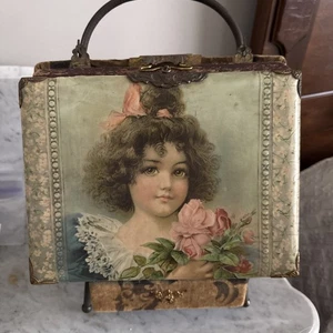 Antique Victorian Celluloid Velvet Hanging Photo Album With 62 Slots Exquisite!! - Picture 1 of 22
