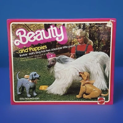 Vintage Barbie Dog Beauty And Puppies Set - NRFB ~ New In Box Taiwan Mattel 5019 - Image 1 of 4