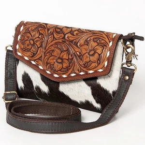 KB Ohlay Bags KBA108 Envelope Hand Tooled Hair-On Echtleder Damentasche - Bild 1 von 5