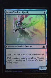Magic The Gathering MTG MIST-CLOAKED HERALD FOIL Rivals of Ixalan LP Played - Picture 1 of 2