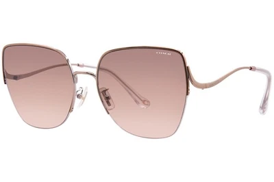 Очки солнцезащитные женские Coach Cl904 HC7156D 933113 розовое золото/коричневый/розовый градиент 60 мм - Изображение 1 из 4