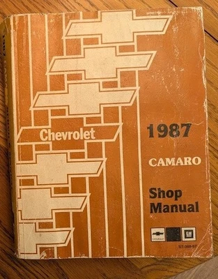 Chevrolet Camaro 1987 manual de taller/libro de servicio/original Foto 1 de 3