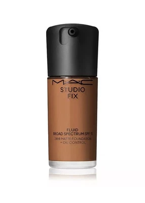 NW43 MAC Studio Fix Fluid NEW - SPF 15 24 Hour MATTE Foundation + Oil Control  - Image 1 of 4