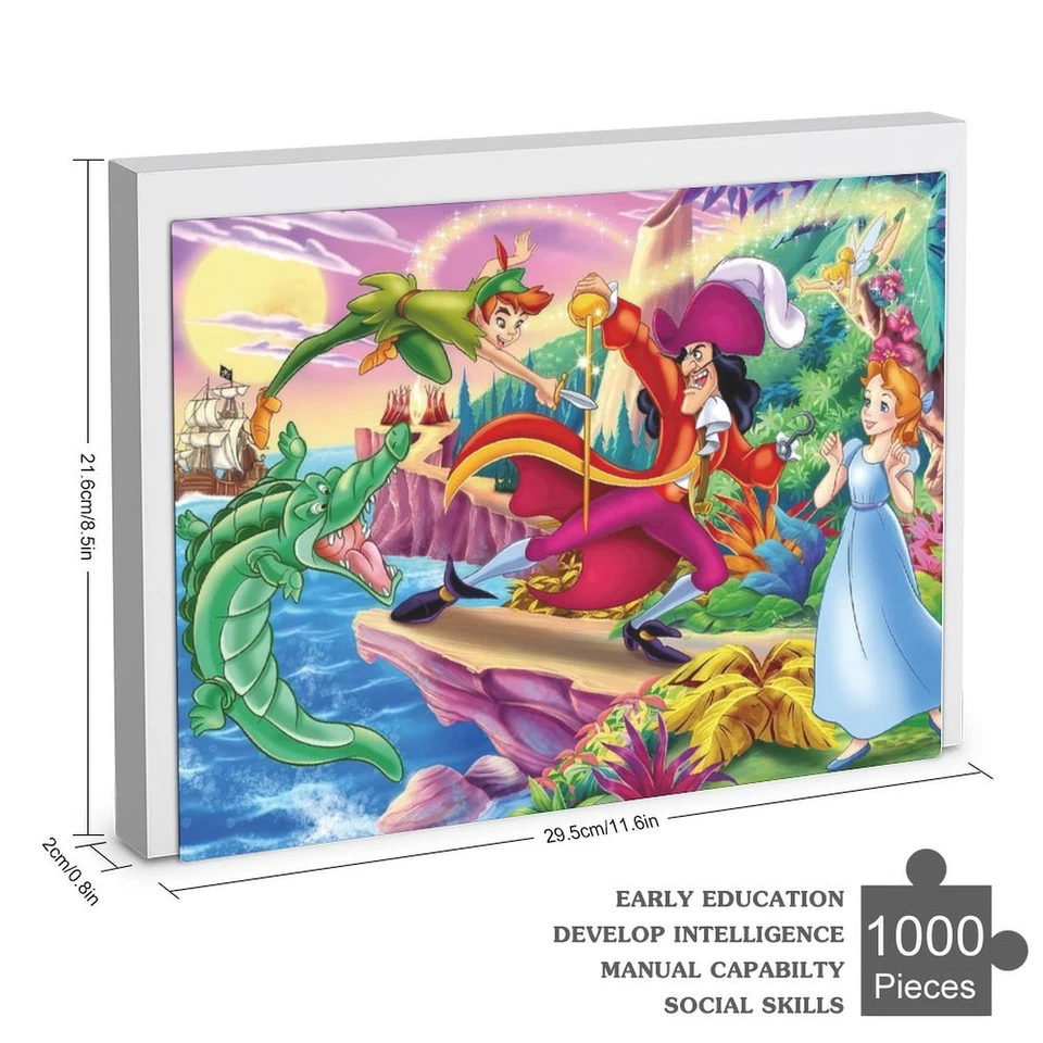 Peter Pan Jigsaw Puzzle 1000 Pieces Stress Relief Gift for Adults Home Decor - Image 1 of 1