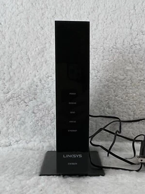 Linksys DOCSIS 3.0 24x8 Cable Modem CM3024 With Adapter Used - Image 1 of 4