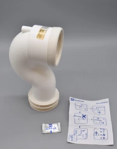 MULTIKWIK WC PAN CONNECTOR 90deg SPACE SAVER BEND Spigot / Soil