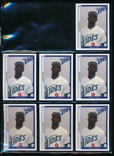 Lot (7) 1995 Coastal Forms & Data #10 Carl Everett Norfolk Tides (BR54) SWSW6