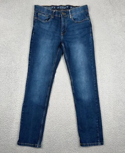 Jeans Rugby University uomo 32x32 (veste 30x30) slim fit vita flessibile invecchiato - Foto 1 di 11