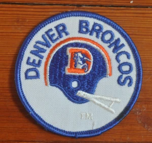 Denver Broncos ~ Patch ~ 3" Round ~ 2 Bar Helmet ~ Logo ~ NFL Football - Bild 1 von 4
