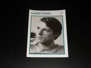FICHE CINEMA ENCYCLOPEDIE - LAMBERT WILSON - 1992 - 13 X 18 - Imagen 1 de 1