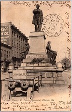 Henry W Grady Memorial Monument Statue Atlanta Georgia GA Postcard