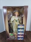 14" Fiber Optic Angel Tree Top Table Piece Porcelain Color Changing In Box