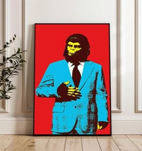 Planet of the Apes Movie Alternate Poster, Gorilla in Suit Artwork, Decor Gift - Picture 1 of 4