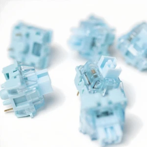 Hand Lubed & Filmed Akko V3 Cream Blue Pro Tactile Mechanical Keyboard Switches - Picture 1 of 4