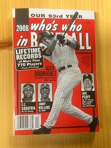 2008 WHO'S WHO IN BASEBALL BOOK - ALEX RODRIGUEZ - Picture 1 of 2