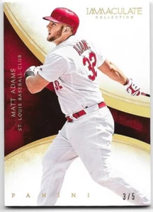 2014 Panini Immaculate Matt Adams 3/5 Holo Gold Parallel #93 - Picture 1 of 2