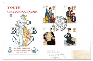 24/3/1982 UK GB FDC - Youth Organisations - Boys Brigade and Scouts - London SW3 - Picture 1 of 2