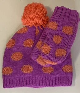 Oshkosh B'Gosh Winter Stocking Cap Beanie Hat & Mitten Set Children's 4X-6X - Picture 1 of 7