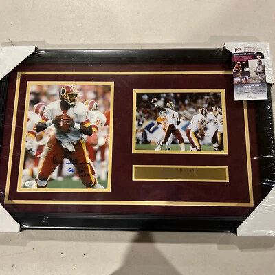 Doug Williams autograph signed in￼scribed Super Bowl XXII 8x10 photo framed JSA - Image 1 of 4