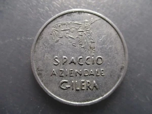 ITALIA GILERA MOTO FICHA 10 LIRE - ALUMINO 30 mm - Bild 1 von 2