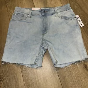 N.Y.L. New York Laundry Junior’s Cut Off Jeans Shorts Light Denim Wash Size 5 - Picture 1 of 8