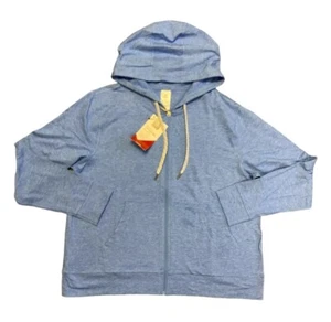 NWT Member's Mark Women's Long Sleeve Soft Full Zip Hoodie Blue XS - Picture 1 of 2