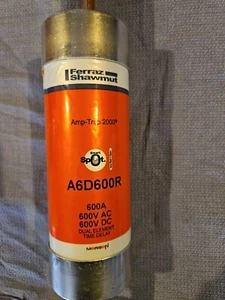 Mersen FERRAZ SHAWMUT A6D600R Amp-Trap 2000 Dual Element Time Delay Fuse, New - Picture 1 of 5