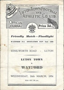 Luton Town v Watford Friendly Match. 1953-1954 - Picture 1 of 1