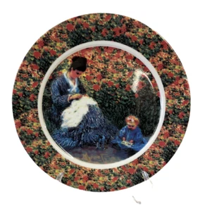 PIATTO PORCELLANA DECORATO MONET DECORATIVO GRANDI PITTORI DIAMETRO CM 30 - Imagen 1 de 2