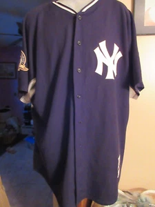 CAMISETA DE BÉISBOL DE LOS YANQUIS DE NUEVA YORK - Talla Majestic XL usada - Imagen 1 de 5