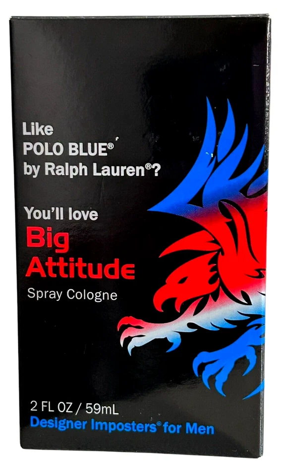 Big Attitude Cologne Spray for Men 2 Oz Parfums De Coeur DESIGNER Imposters
