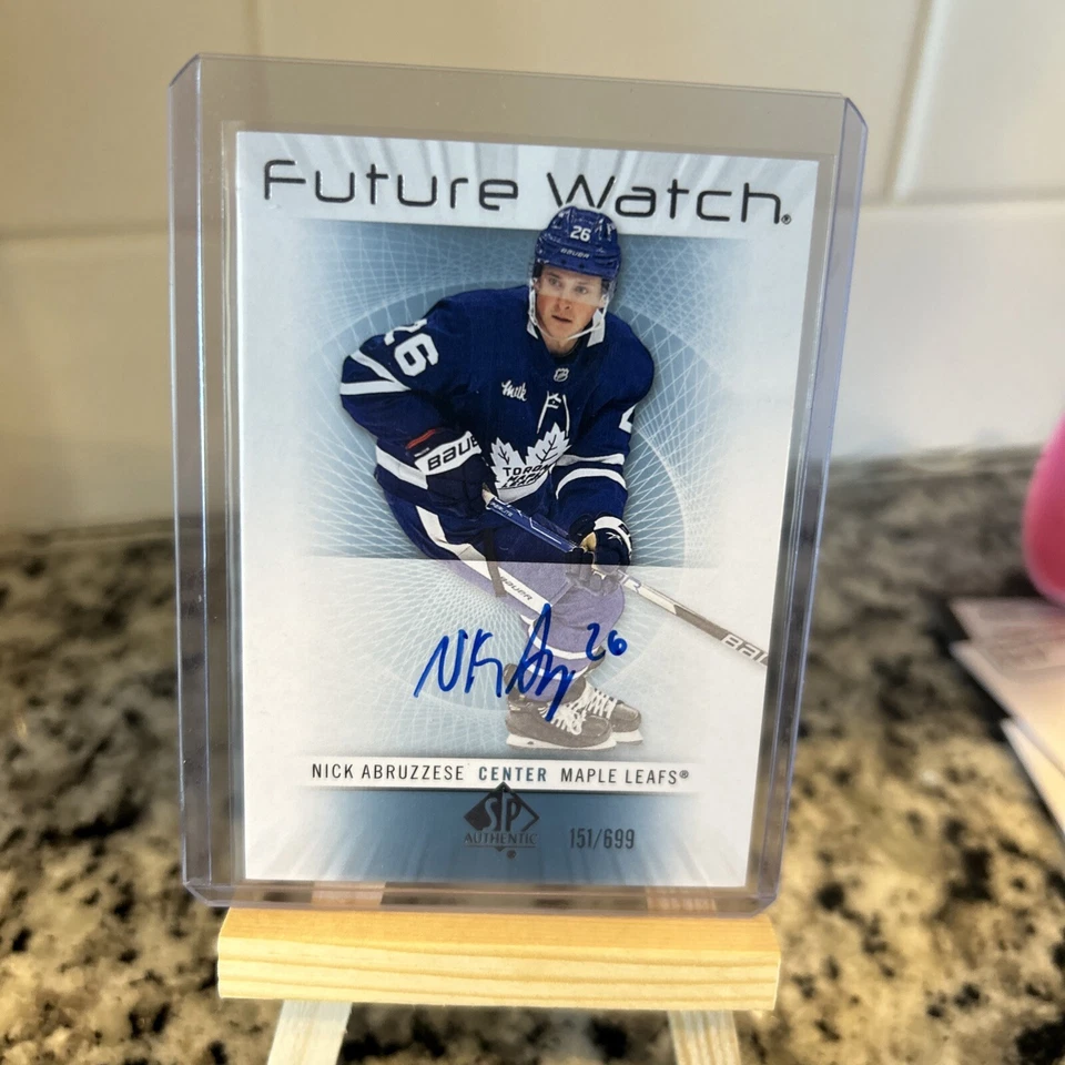2022-23 Sp Retro Future Watch Auto Nick Abruzzese Toronto Maple Leafs /699 - Image 1 of 2