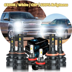 For Ram 1500 2020 2021 2022 2-Sides 6000K LED Headlight High Low Beam Fog Bulbs - Picture 1 of 19