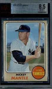 1968 Topps Mickey Mantle #280 BVG 8.5 nm-mt++, psa cross, pack fresh - Picture 1 of 2