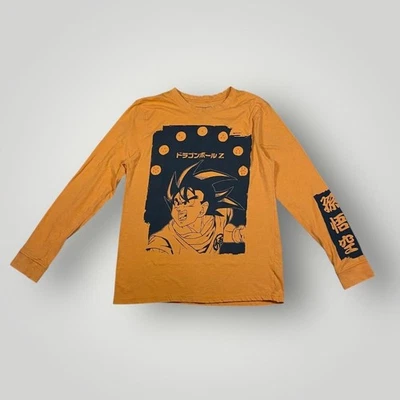 Camisa Dragon Ball Z Goku Adulto Pequeña Naranja Manga Larga Gráfico Anime Camiseta Foto 1 de 4
