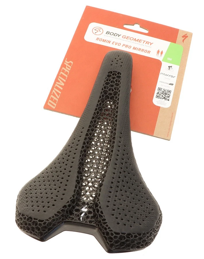 Specialized Romin EVO Pro with Mirror 155mm Saddle Hollow Ti Rails Light Use - Image 1 of 4