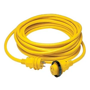 199119 Cordset, 30A 125V, 50', Yellow - Picture 1 of 3