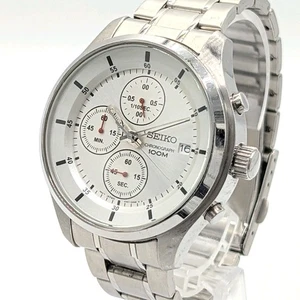 SEIKO Watch 4T57 00G0 Quartz Chronograph Date 10BAR Vintage Mens Collection - Picture 1 of 11