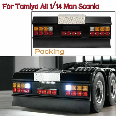 LED LESU Square Rear Bumper With Signal Light Part for Tamiya All 1/14Man Scania - Image 1 of 4