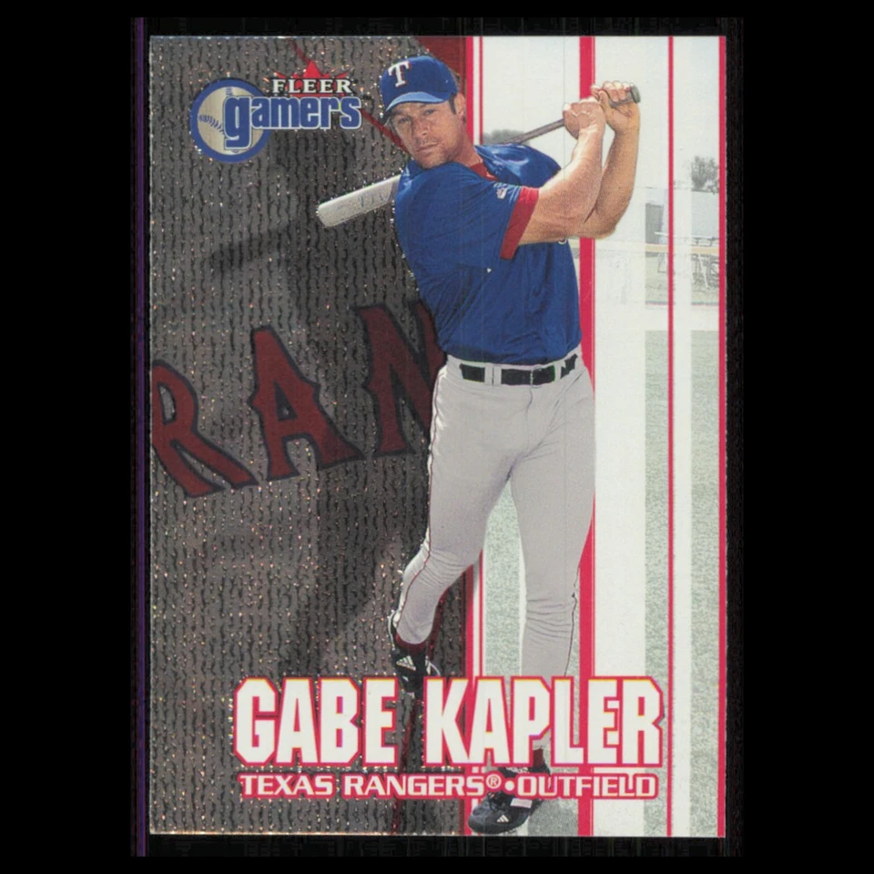 Gabe Kapler #14 2000 Fleer Gamers Texas Rangers Baseball Card MLB NM - Image 1 of 3
