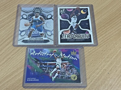 2021-25 Panini NBA - Anthony Edwards - Lot of 3 Cards - Timberwolves - image 1 of 4