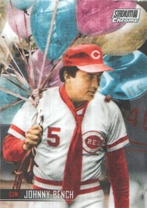 2021 Topps Stadium Club Chrome #197 Johnny Bench - Picture 1 of 2