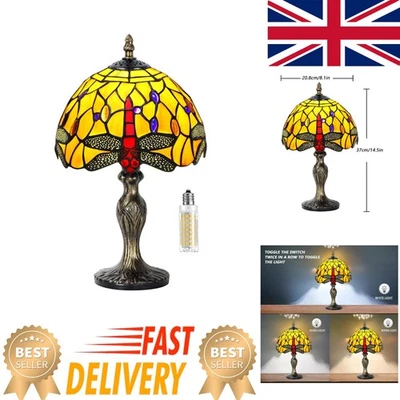 Elegant Art Nouveau Table Lamp - Handmade Stained Glass Light - Indoor Use - Image 1 of 4