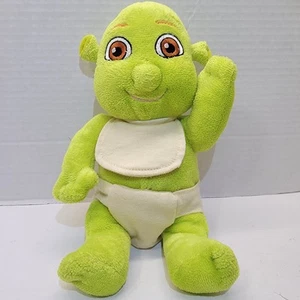 Build A Bear Shrek The Third Ogre Baby Fergus Plush w/ Yellow Diaper & Bib 2007 - Picture 1 of 9