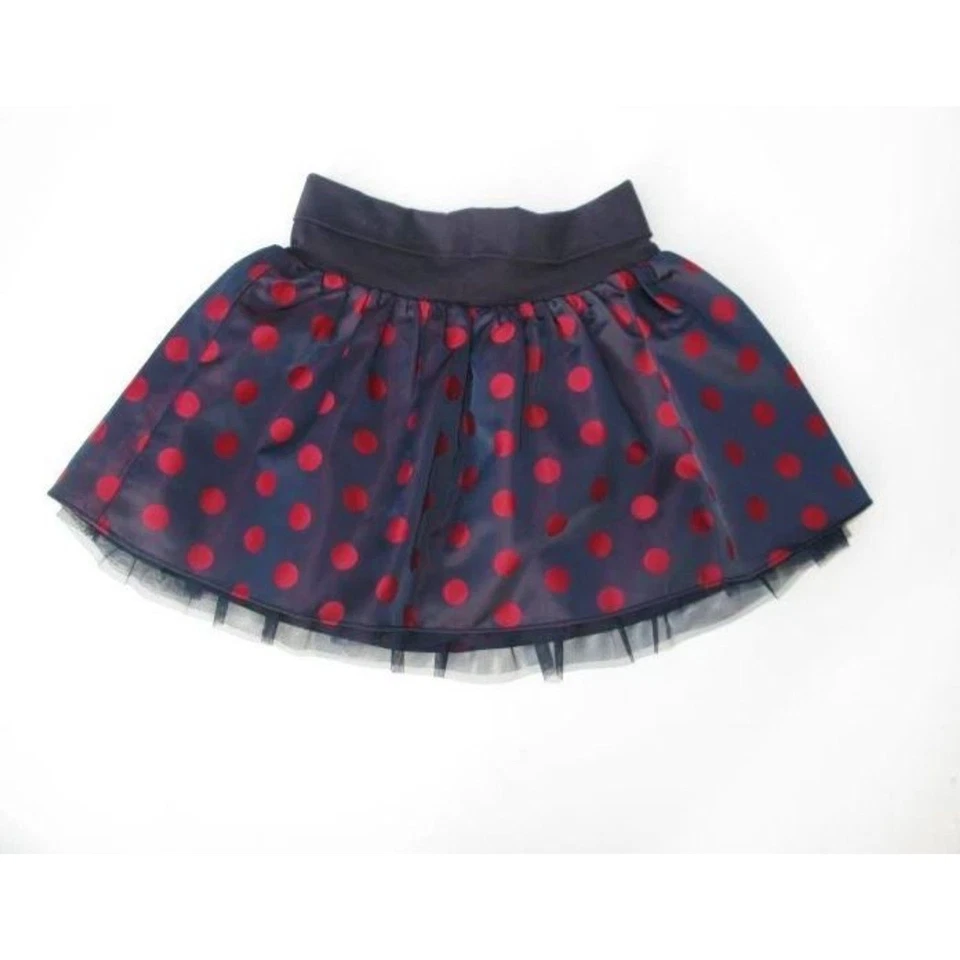 Gap Niño Azul Marino Rojo Lunares Tul Fiesta Vacaciones Falda Pull On Tafetán 7 8 M Foto 1 de 1
