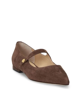 Nuevo en caja Auténticos LAUREN RALPH LAUREN LONDYN Marrón Gamuza Para Mujer Planos Talla 7.5 B Foto 1 de 4